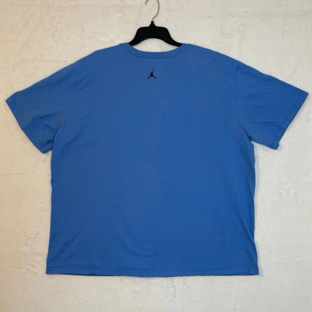 Jordan 3XL T-Shirt Blue Basketball Jumpman 23 Graphic Tee Menswear Activewear